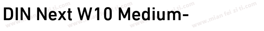 DIN Next W10 Medium字体转换